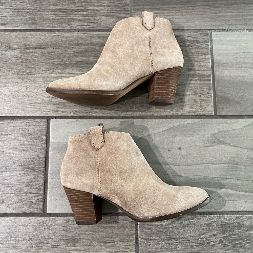 Madewell Suede The Billie Boot in Otter size 8